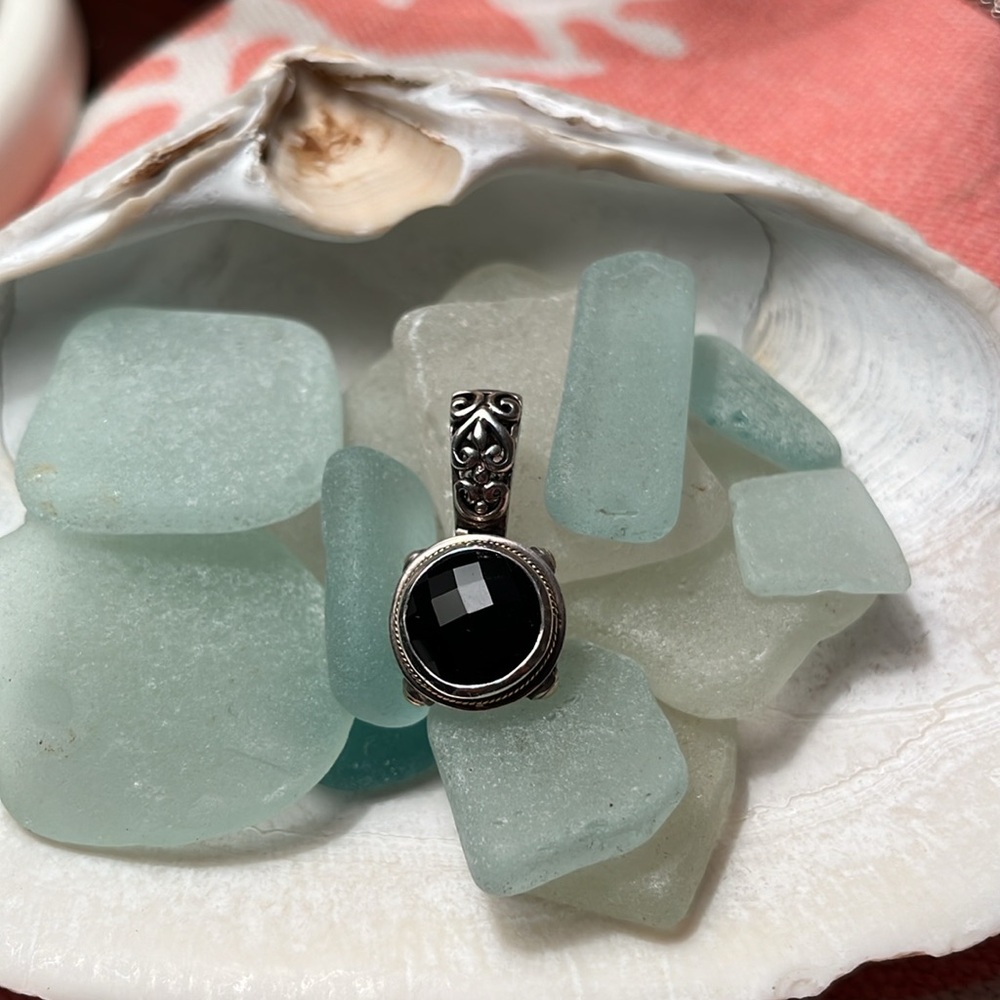 EFFY Onyx 925 18K Pendant - Picture 7 of 8